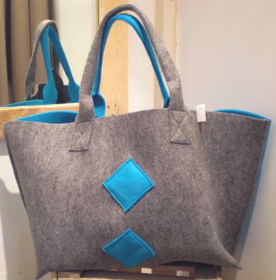Tasche-Filz-grau Tasche-Filz-grau
