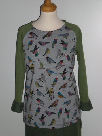 Raglanshirt, Vogel Raglanshirt, Vogel