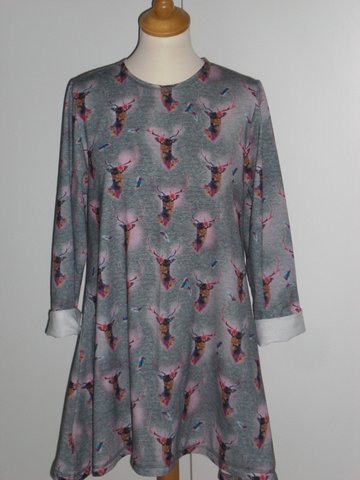 Zipfel-Longshirt, Hirsch Zipfel-Longshirt, Hirsch